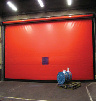 주문 바람에 저항하는 산업용 고속문 외관 PVC 고속 접착문 online manufacture