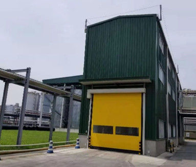 주문 CE 산업용 빠른 문 고강성 폴리에스터 섬유 PVC 커튼 두께 0.8mm online manufacture