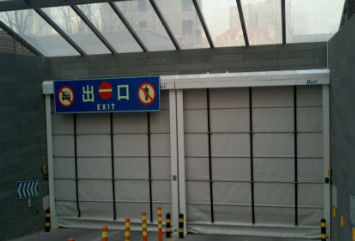 주문 어두운 파란색 수직 엘리베이터 직물 문 공업 공항 조선소 online manufacture