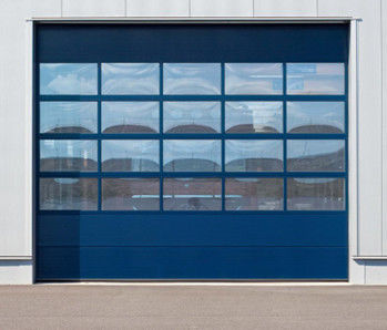 주문 맞춤형 상용 섹션 문 단열 된 이중 계층 투명한 창문 online manufacture