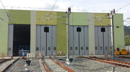 주문 ISO 9001 자동차 산업 접는 문 철도 정비 역 문 online manufacture