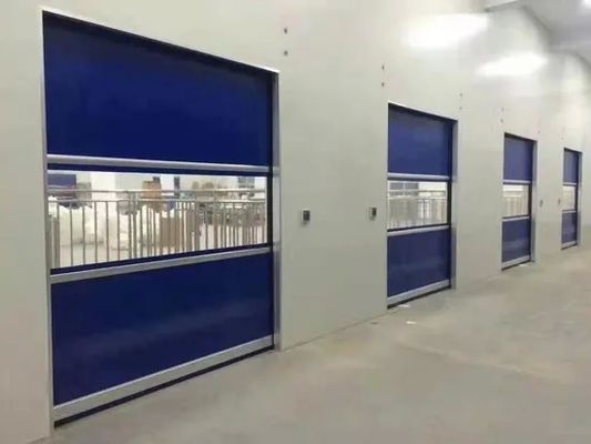 주문 High Speed Spiral Door with Polyester Fiber Base Fabric Galvanized Steel Frame and Infrared Security System online manufacture