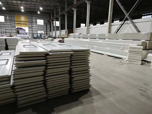 자동 40mm 손가락 안전 샌드위치 패널 상업용 주거용 구간 차고 문