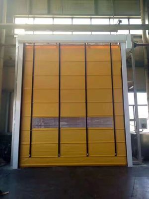 ISO 9001 수직 승강장 직물 문 산업 고속 스파킹 문